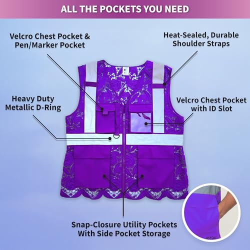 for Women with Velcro Pockets