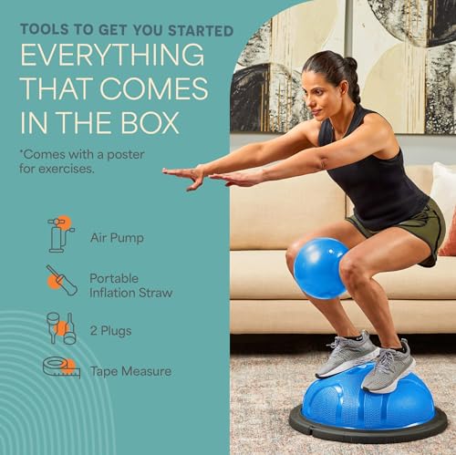 Horizon Half Balance Ball Trainer with 440 lb Capacity Stability