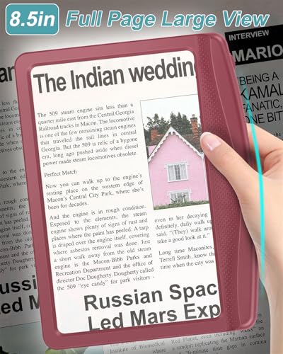 Rechargeable Magnifying Glass with Light