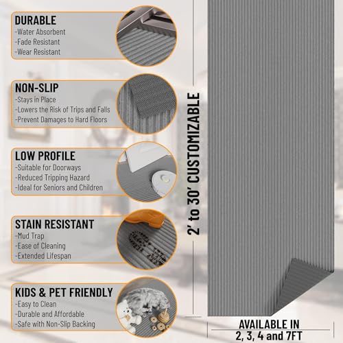 5' x 6'6" Mud Mat Area Rug Scraper Carpet
