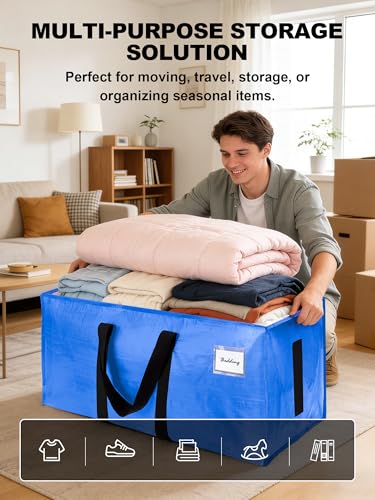 Supports 200lbs Heavy Duty Moving Bags (4 Count)