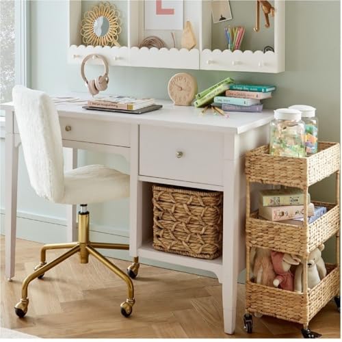 Wicker 3 Tier Rolling Cart - Bel Marant