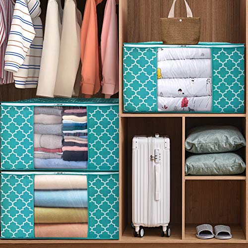 Storage Bags 100L 3Pack Clothes Organization and Storage Containers (3 Count)