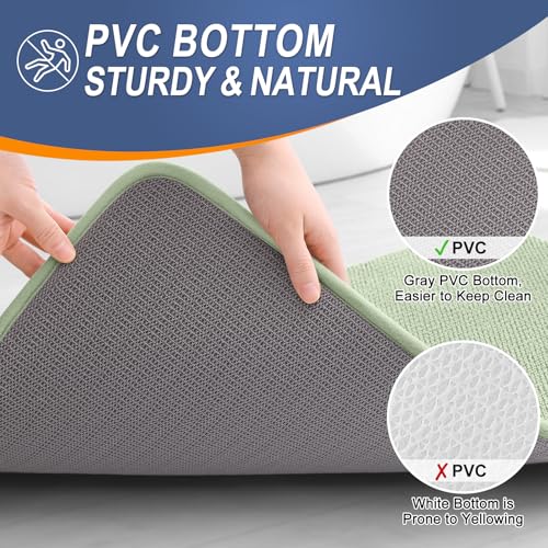 Memory Foam Large Bathroom Rug 44x32