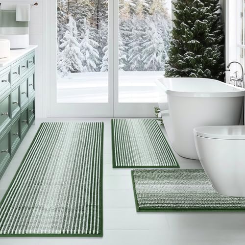 Bathroom Rugs Sets 3 Piece (10.25 Sq Ft)