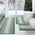 Bathroom Rugs Sets 3 Piece (10.25 Sq Ft)