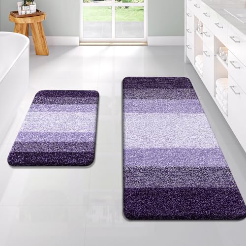 Micorfiber Bathroom Rug Set 2 Piece (4 Count)