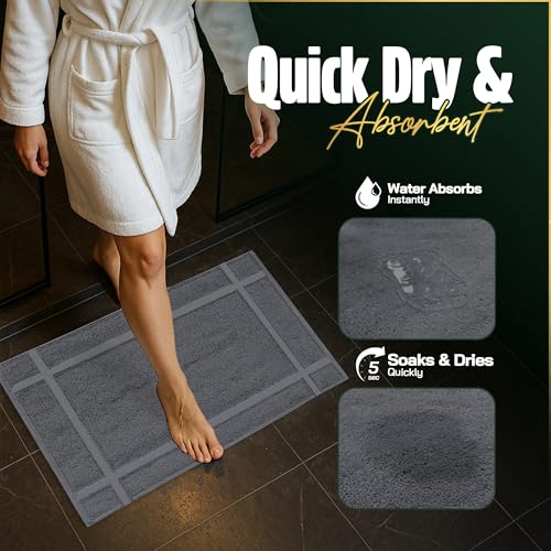 100% Ring Spun Cotton Bath Mat (12 Count)