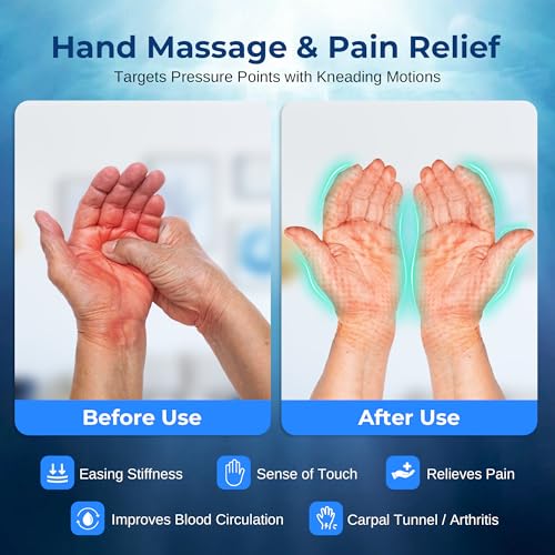 Electric Hand Massager with Heat and Compression