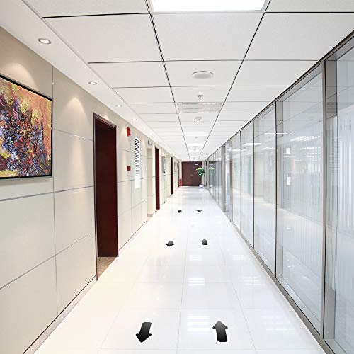 Black Arrow Floor Sticker Tape 3 x 6 Inch Directional Vinyl 200 PCS (200 Count)