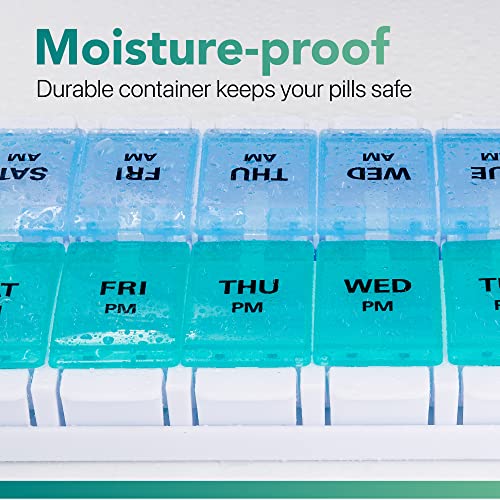AM PM Weekly 7 Day Pill Organizer
