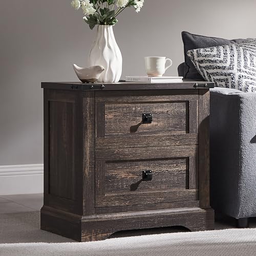 24" Farmhouse Nightstand Set of 2 (2 Count)