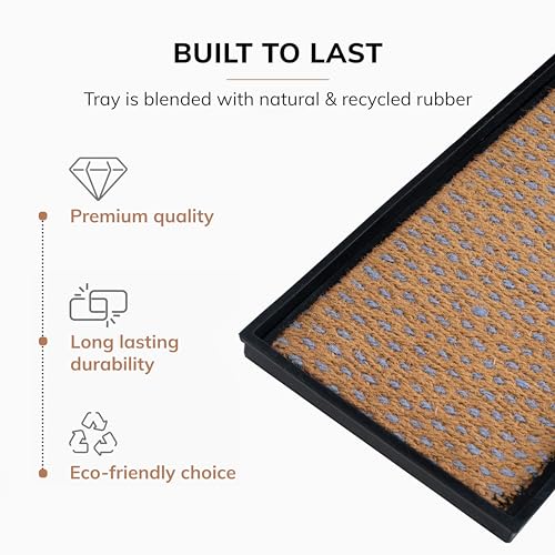 Heavy Duty Waterproof Rubber Shoe Storage Mat Organizer