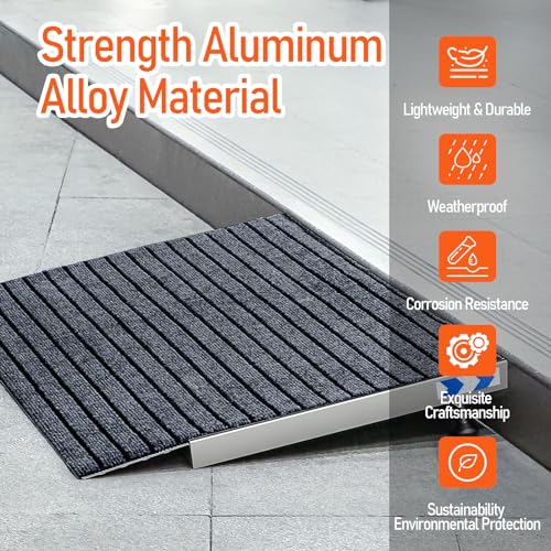 Aluminum Threshold Ramp for Wheelchairs