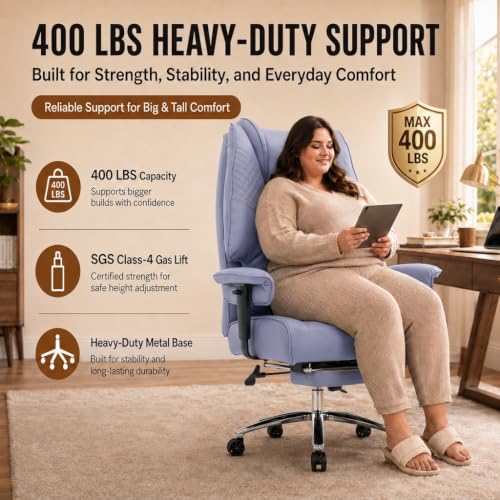 DJ.Wang Big and Tall Office Chair 400lbs