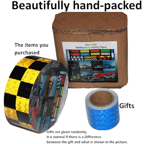 Yellow Black Reflective Tape 2 inch X 166 feet