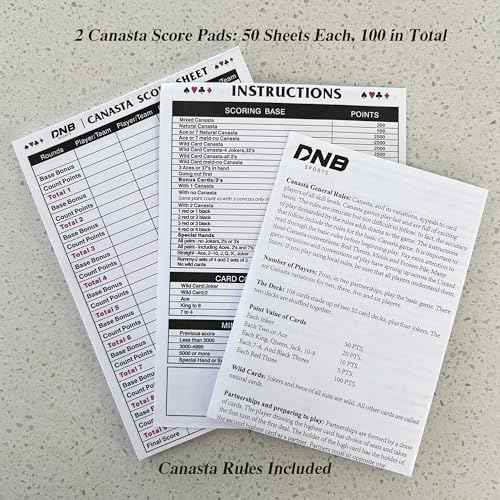 DNB Canasta Card Game Set (9 Count)