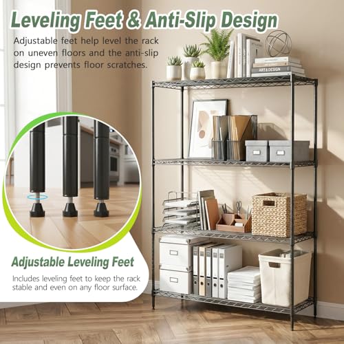 4 Tier Wire Shelving Unit