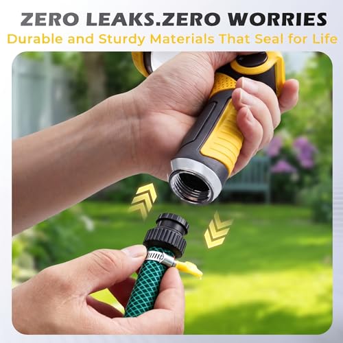 Garden Hose Nozzle High Pressure Leak Proof Spray Water Hose Nozzle Sprayer