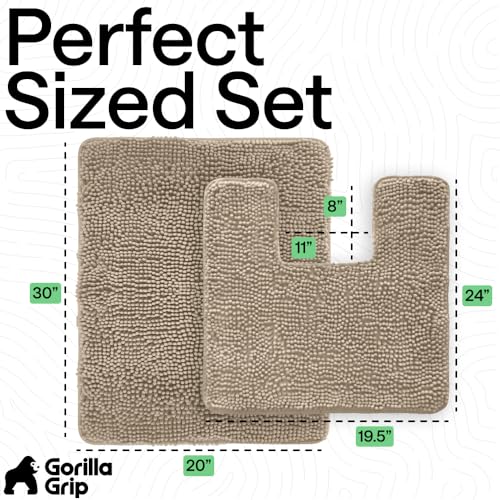 Bathroom Area Rug Sets 2 Piece (7.41 Sq Ft)