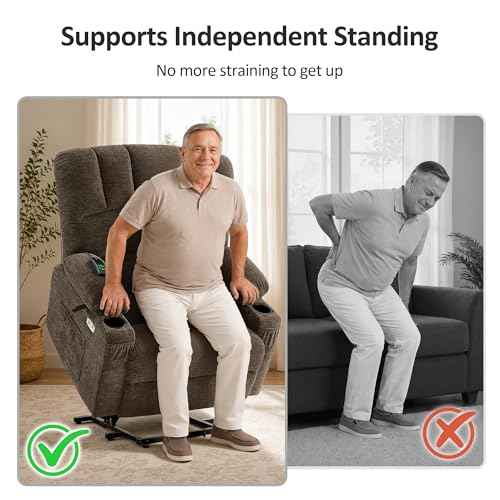 Oversized Power Lift Recliner Chair for Big and Tall Elderly
