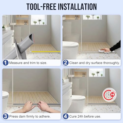 Shower Threshold Water Dam Guard