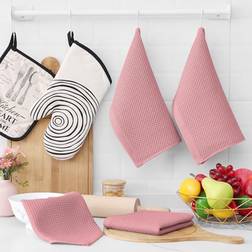 100% Cotton Waffle Weave Kitchen Dish Cloths 12 (12 Count)