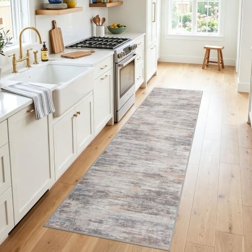 Modern Runner Rug 2x8 Washable Runners for Hallways Multi