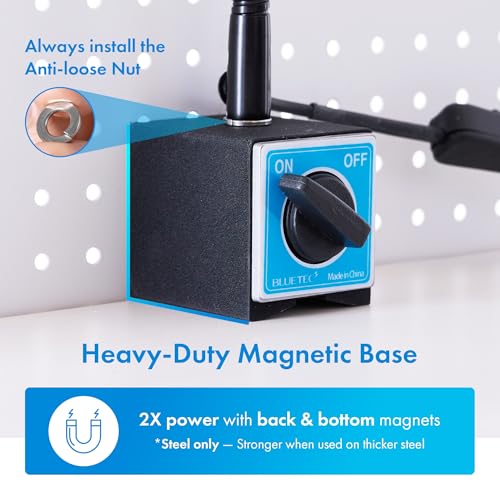 Magnetic Base LED Work Light with Magnifying Glass