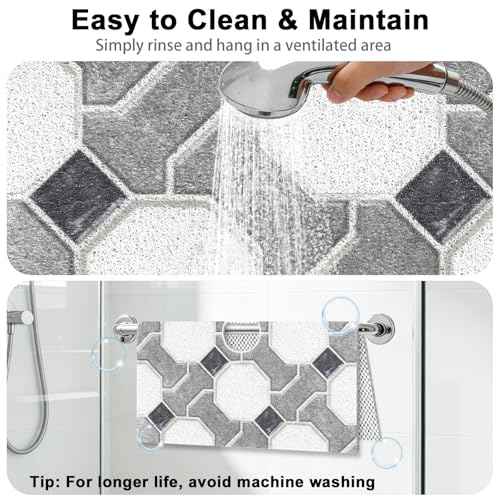 Square Shower Mat Non Slip