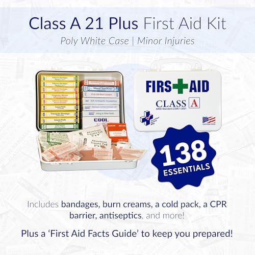 Mfg Class A 21 Plus First Aid Kit for Businesses (139 Count)