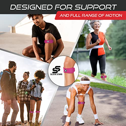 Sleeve Stars Swedish Brand Patellar Tendon Support Strap for Women & Men Effective Osgood Schlatter Knee Brace Youth & Kids Knee Brace with 3 Adjustable Length fits 12"