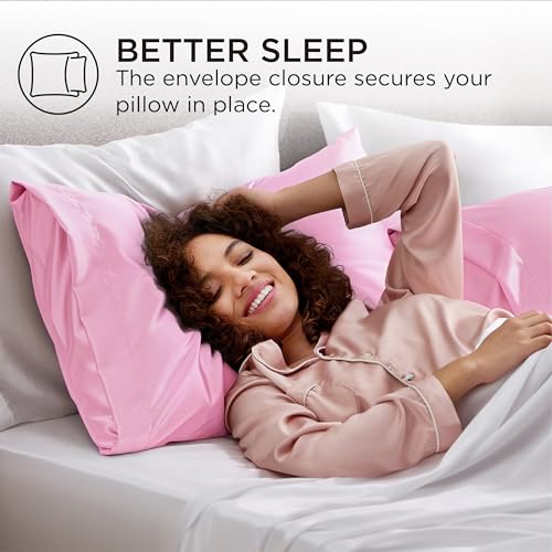 Satin Pillowcases Standard Size Set of 4 (4 Count)