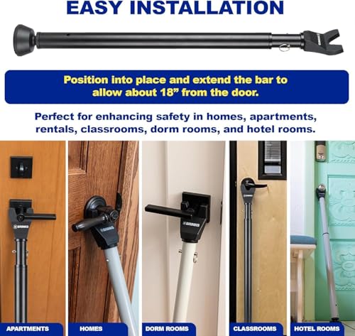 Door Security Bar (2 Count)