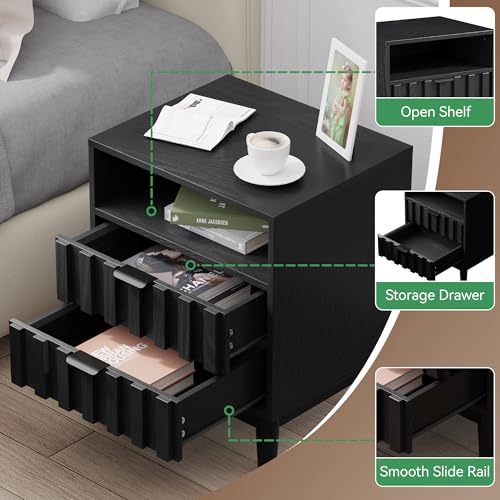Fluted Nightstand