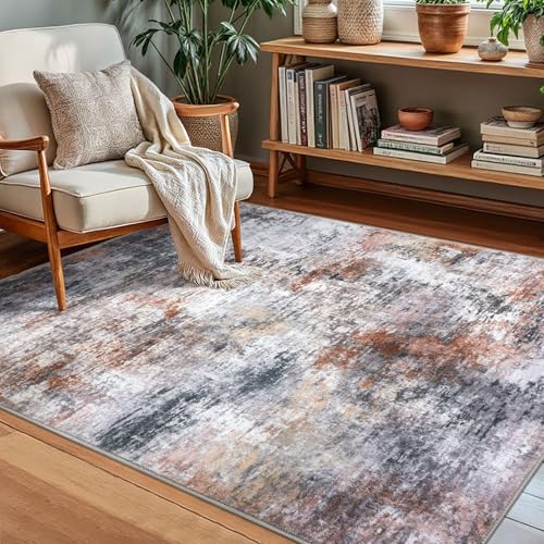 Modern Abstract Small Area Rug Indoor (15 Sq Ft)