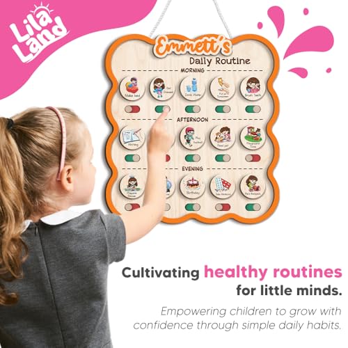 Personalized Wooden Chore Chart for Kids