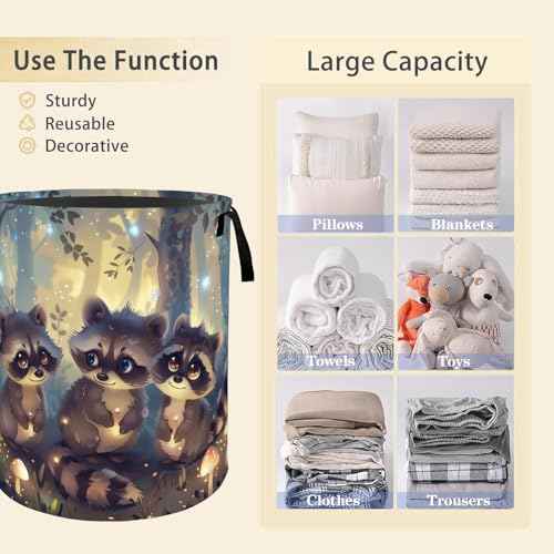 Funny Duck Laundry Basket Hamper for Boys Girls Kids Adults