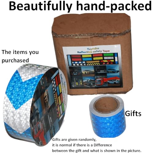 Reflective Tape Blue and White 2 inch X 66 feet