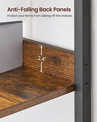 6 Tier Bookshelf with Steel Frame