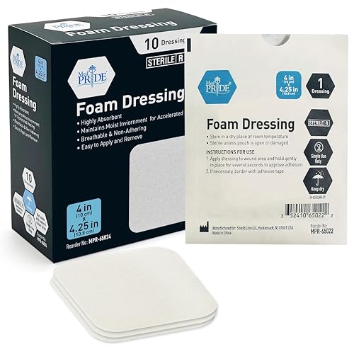Sterile Foam Wound Dressings (10 Count)