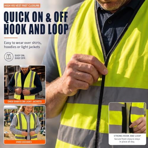 Team Logo Yellow Work Safety Vest