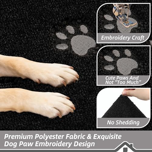 Dog Door Mat for Mud Paws Indoor Entrance