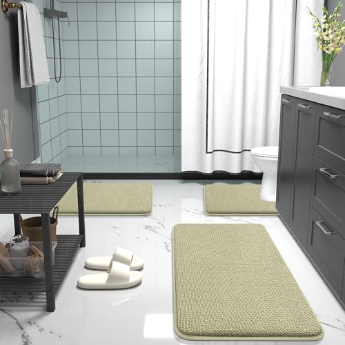 Memory Foam Bathroom Runner Rugs 44x24