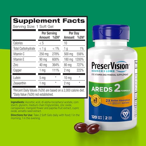 AREDS 2 Eye Vitamins OCUSorb Formula (120 Count)