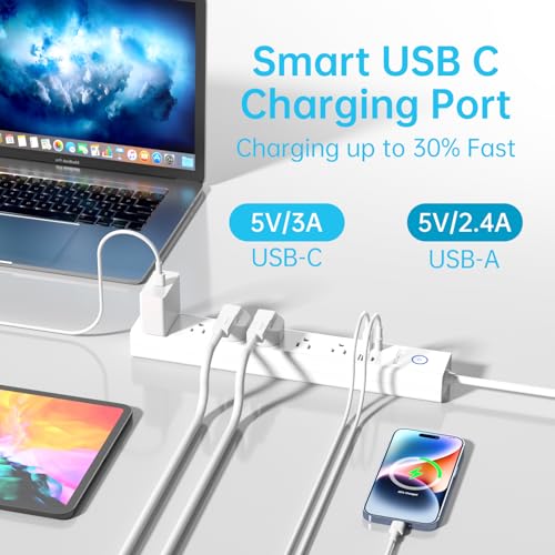 Power Strip Surge Protector with USB