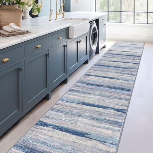 Modern Abstract Washable Long Rug Runner 2.6x18 Hallway Rug Runner Non (46.8 Sq Ft)