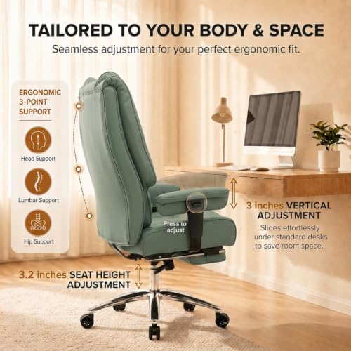 DJ.Wang Big and Tall Office Chair 400lbs