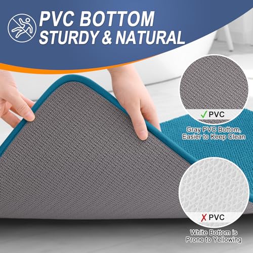 Memory Foam Bathroom Runner Rugs 47x17
