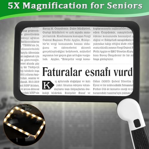 5X Large Full Page Magnifying Glass